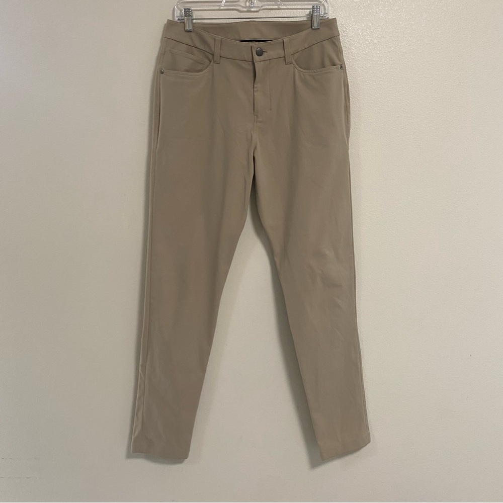 Lululemon Pants Men’s size 30 khaki ABC Slim fit 5 pocket Pants tapered leg